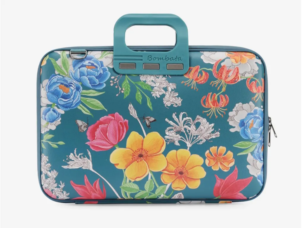 Bombata Torba BOMBATA Peonia  15,6"/16" - Limited Edition  Teal blue Slika 1